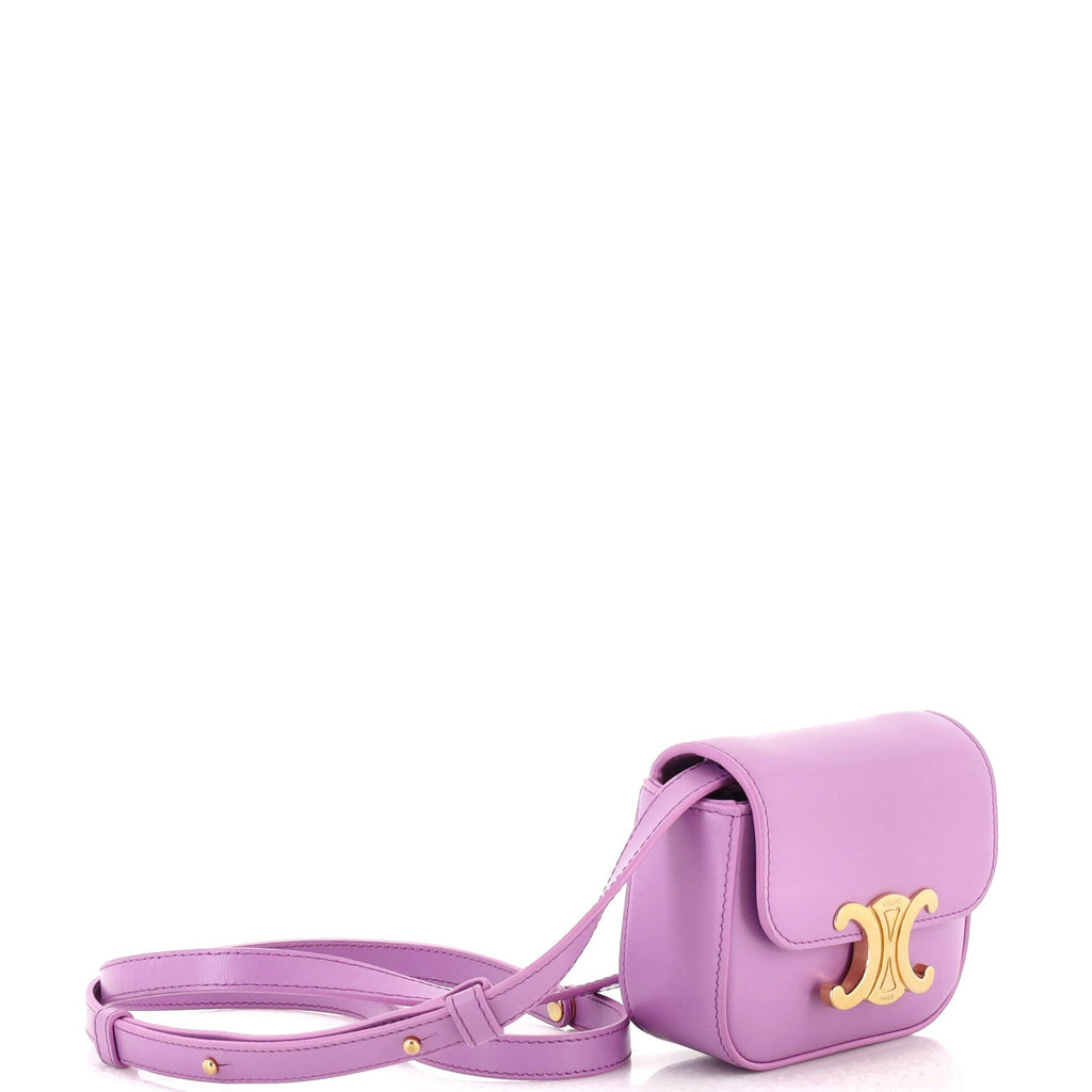 Triomphe Shoulder Bag Smooth Calfskin Mini