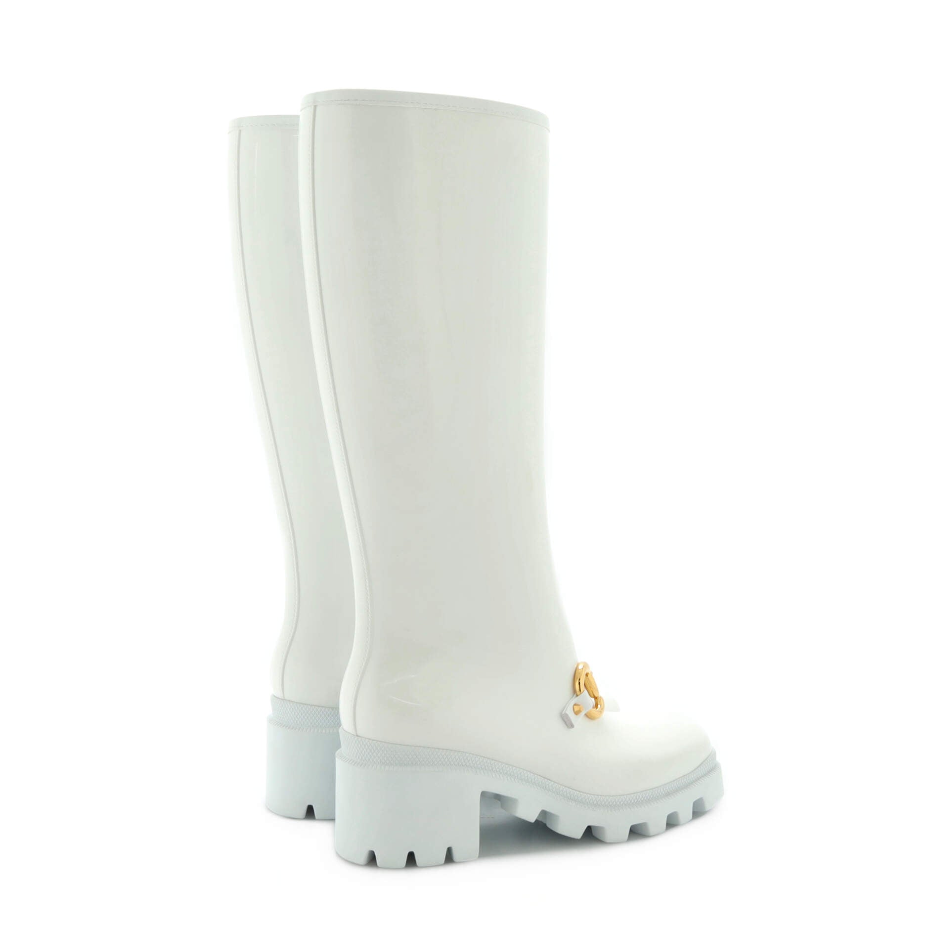 Women's Horsebit Knee High Boots (Outlet) Rubber