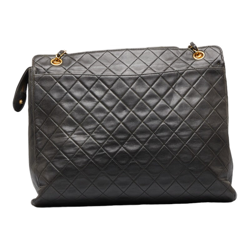 Chanel Lambskin Matelasse Coco Mark Chain Tote Bag