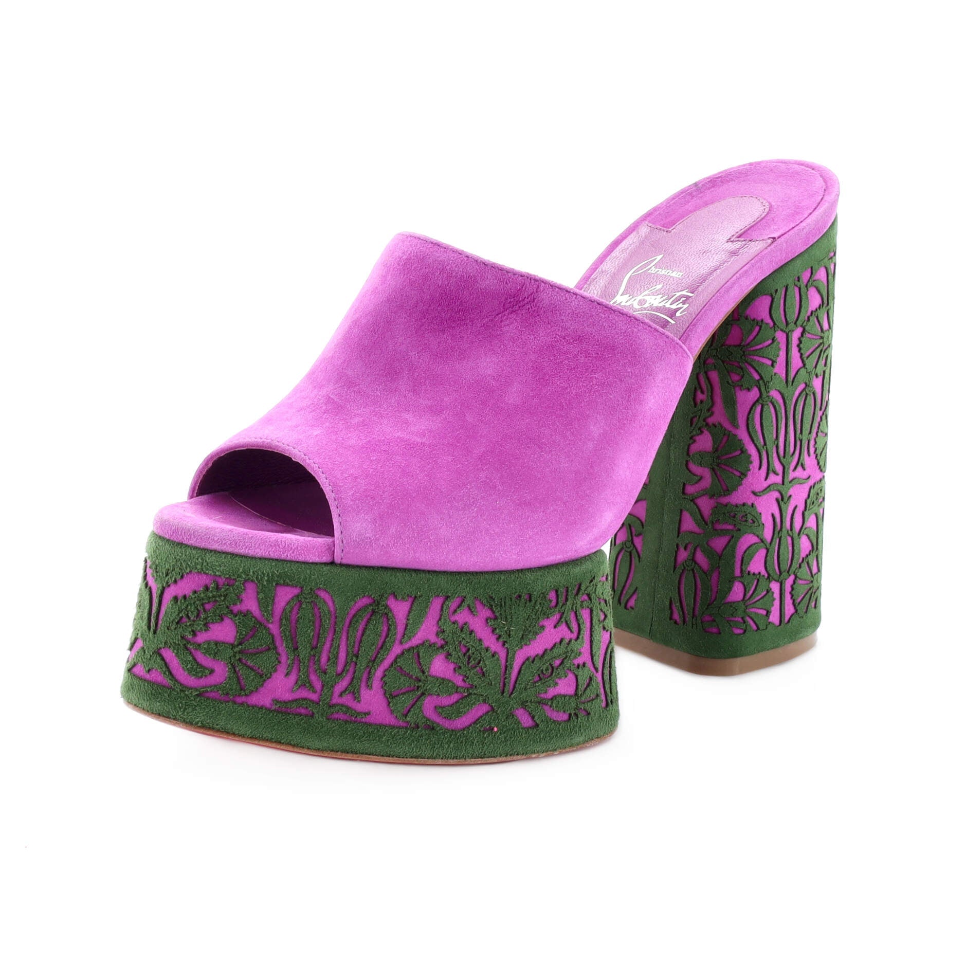 Women's Yazemule Platform Slide Sandals Suede 130