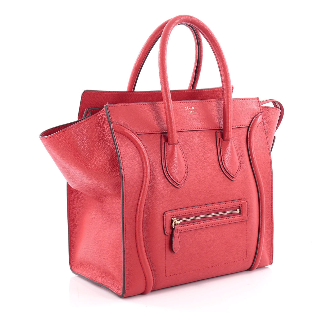 Luggage Handbag Grainy Leather Mini
