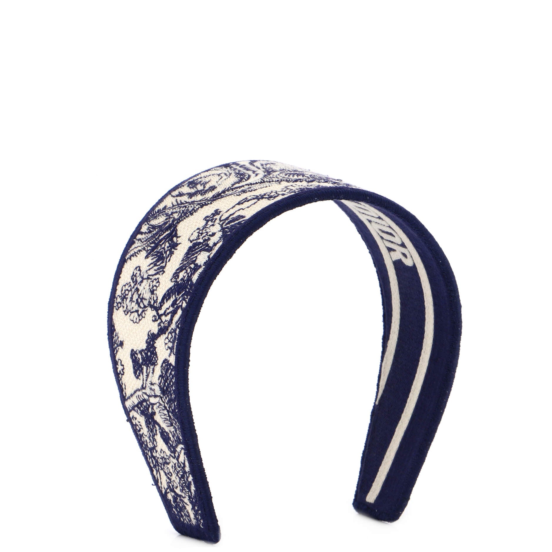 Toile de Jouy Headband Embroidered Canvas