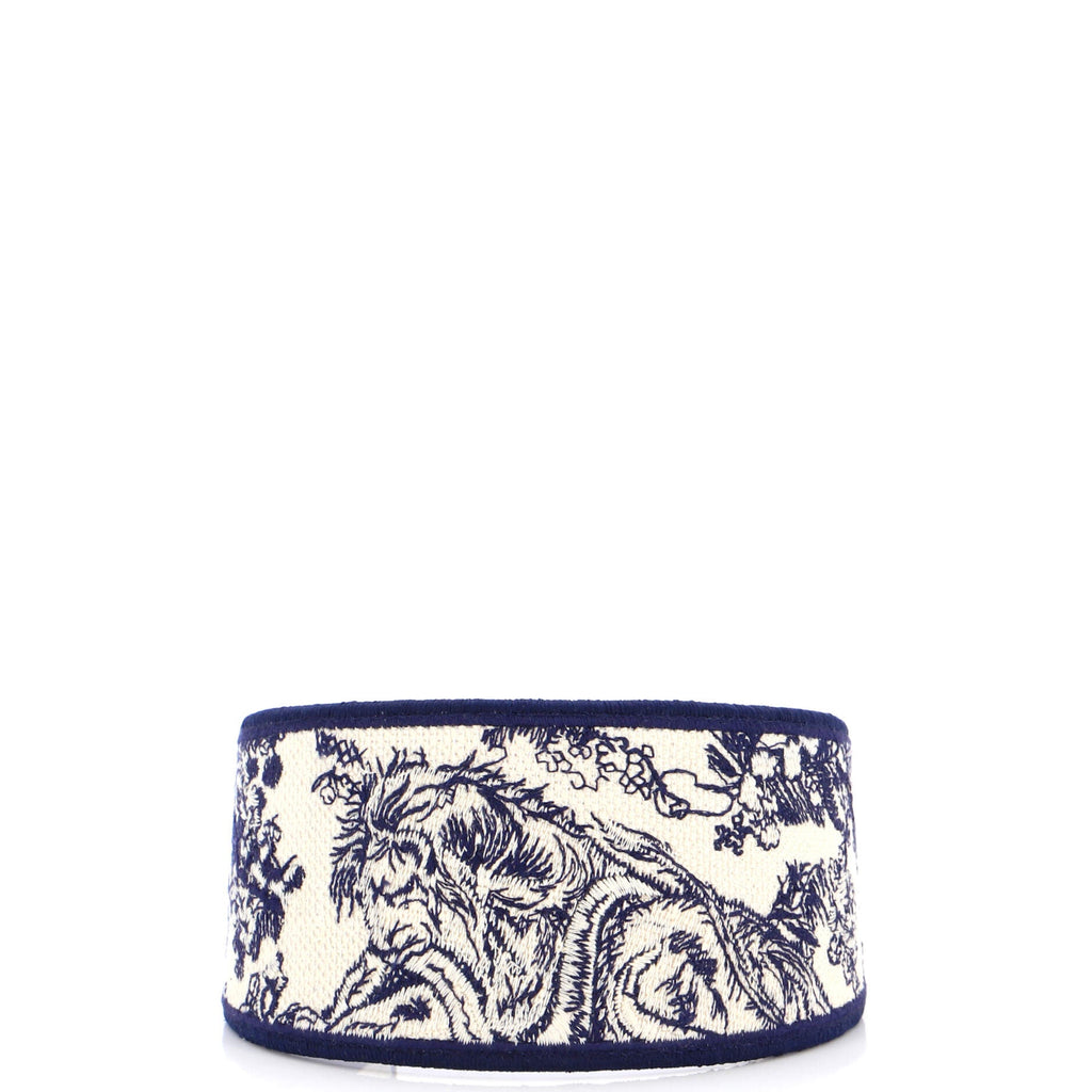 Toile de Jouy Headband Embroidered Canvas