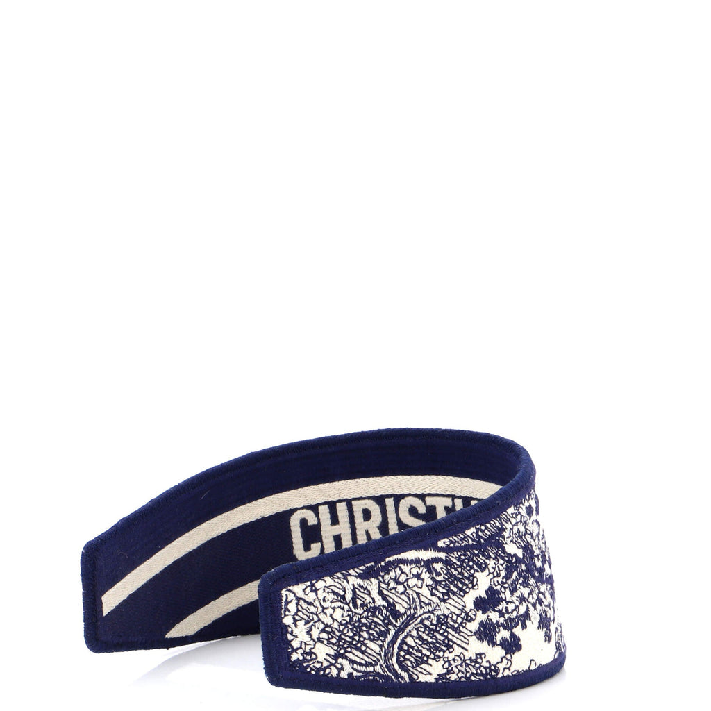Toile de Jouy Headband Embroidered Canvas