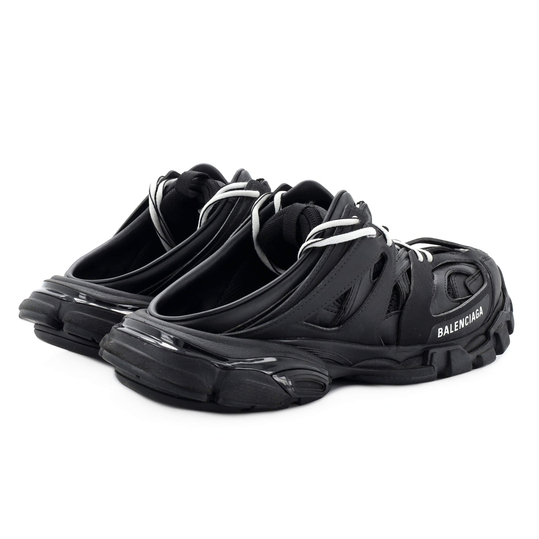 Women's Track Mule Sneakers Fabric and Rubber