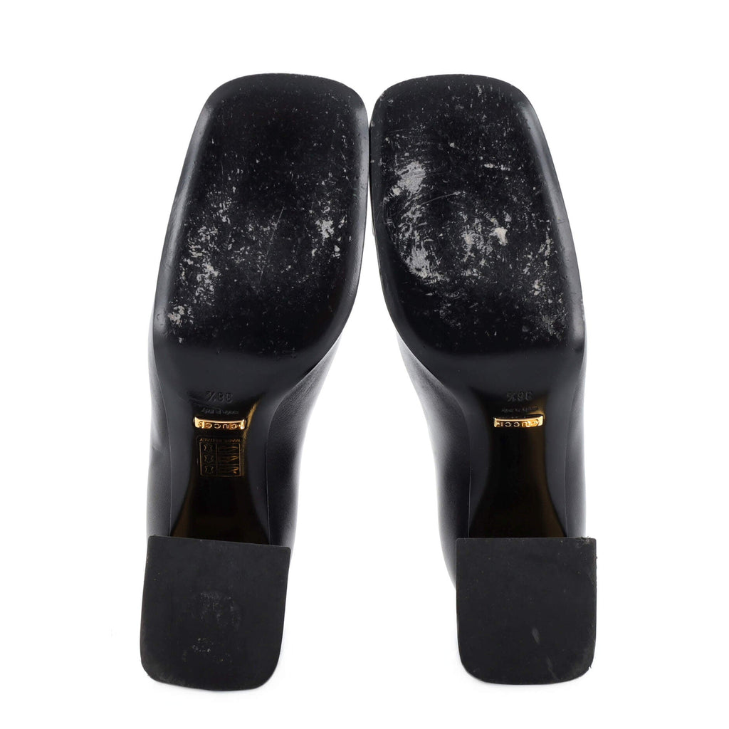 Women's Horsebit Mid-Heel Pumps Leather