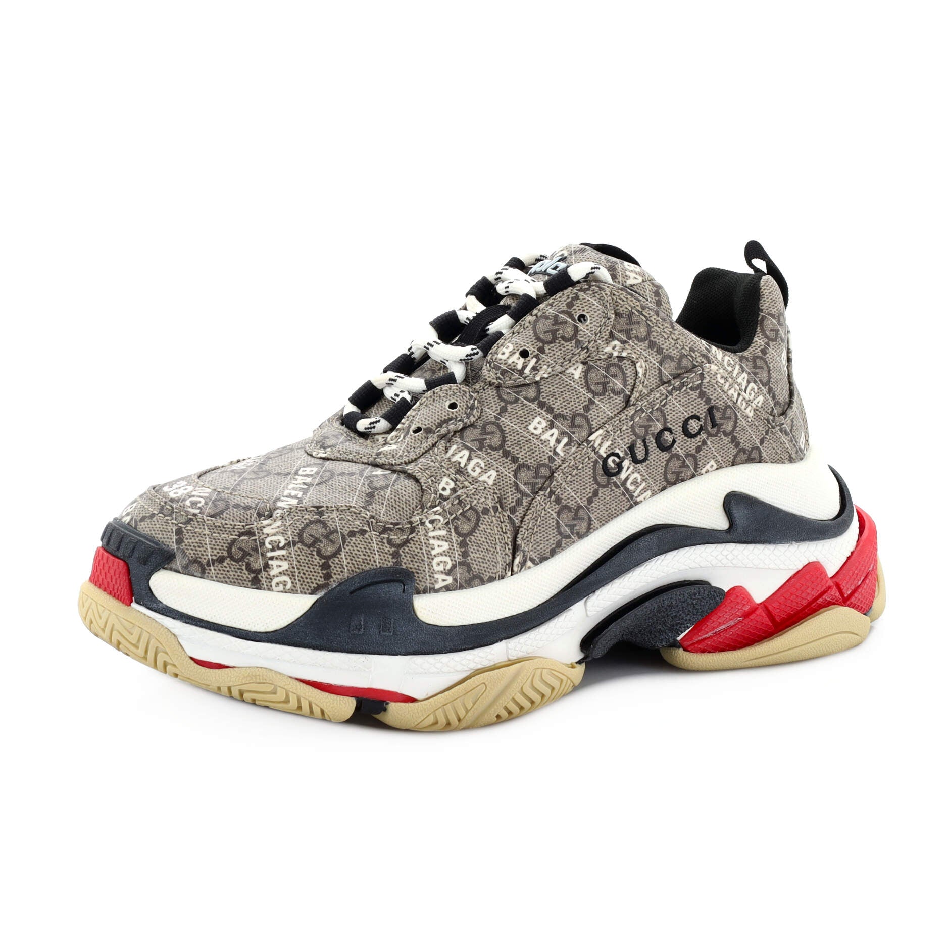 x Gucci The Hacker Project Women's Triple S Sneakers GG Coated Canvas