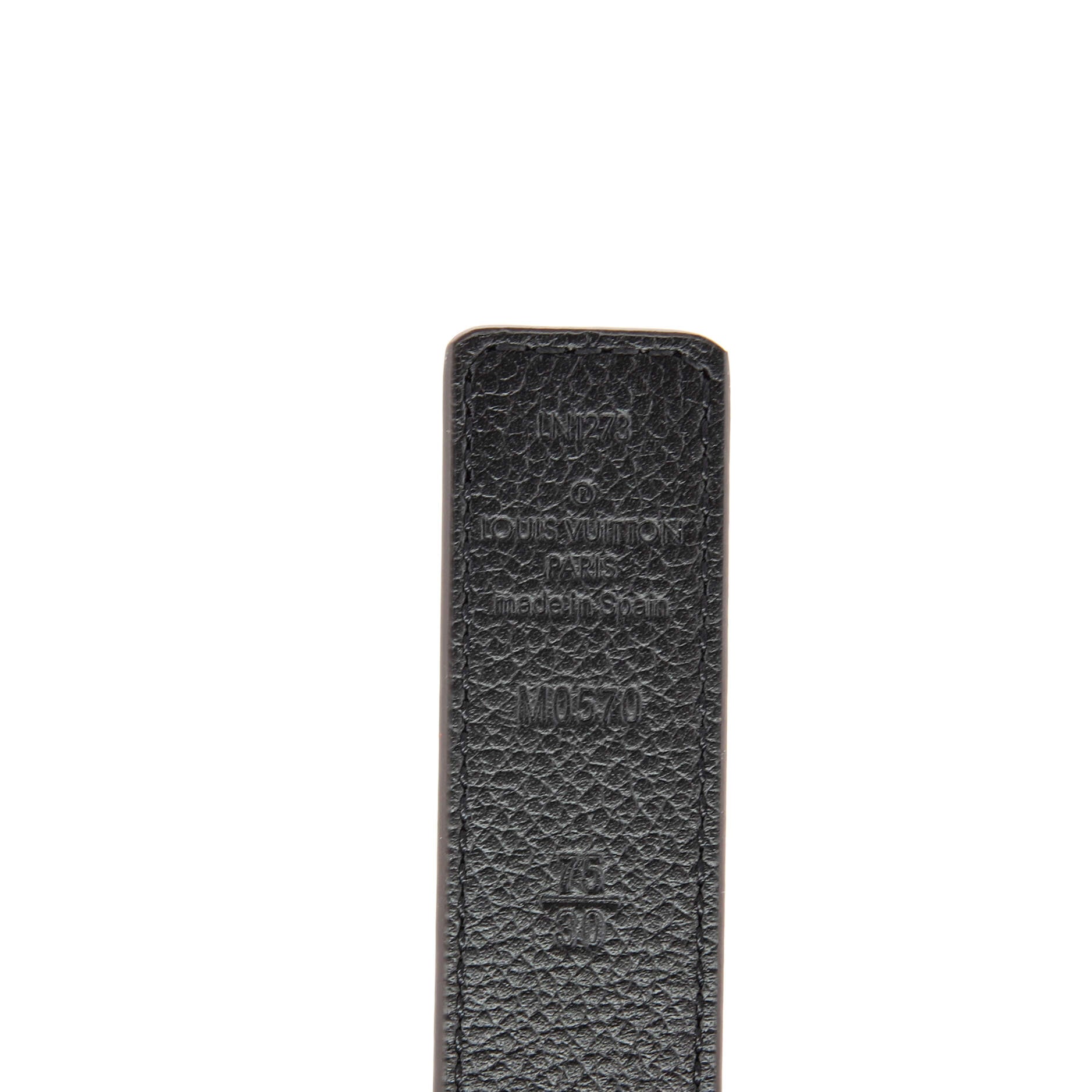 LV Initiales Reversible Belt Monogram Canvas and Leather Medium 75