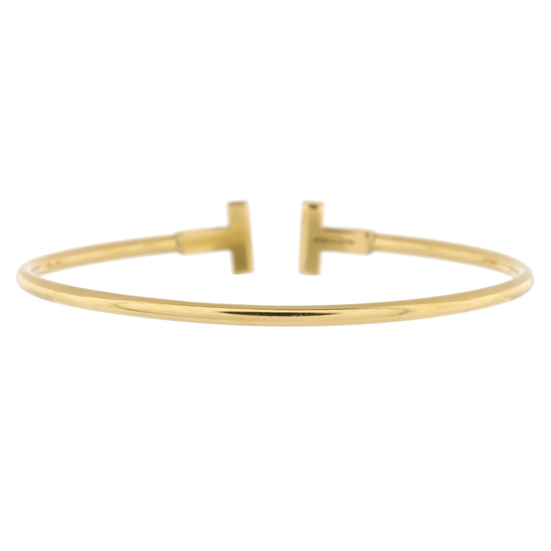 T Wire Bracelet 18K Yellow Gold Narrow
