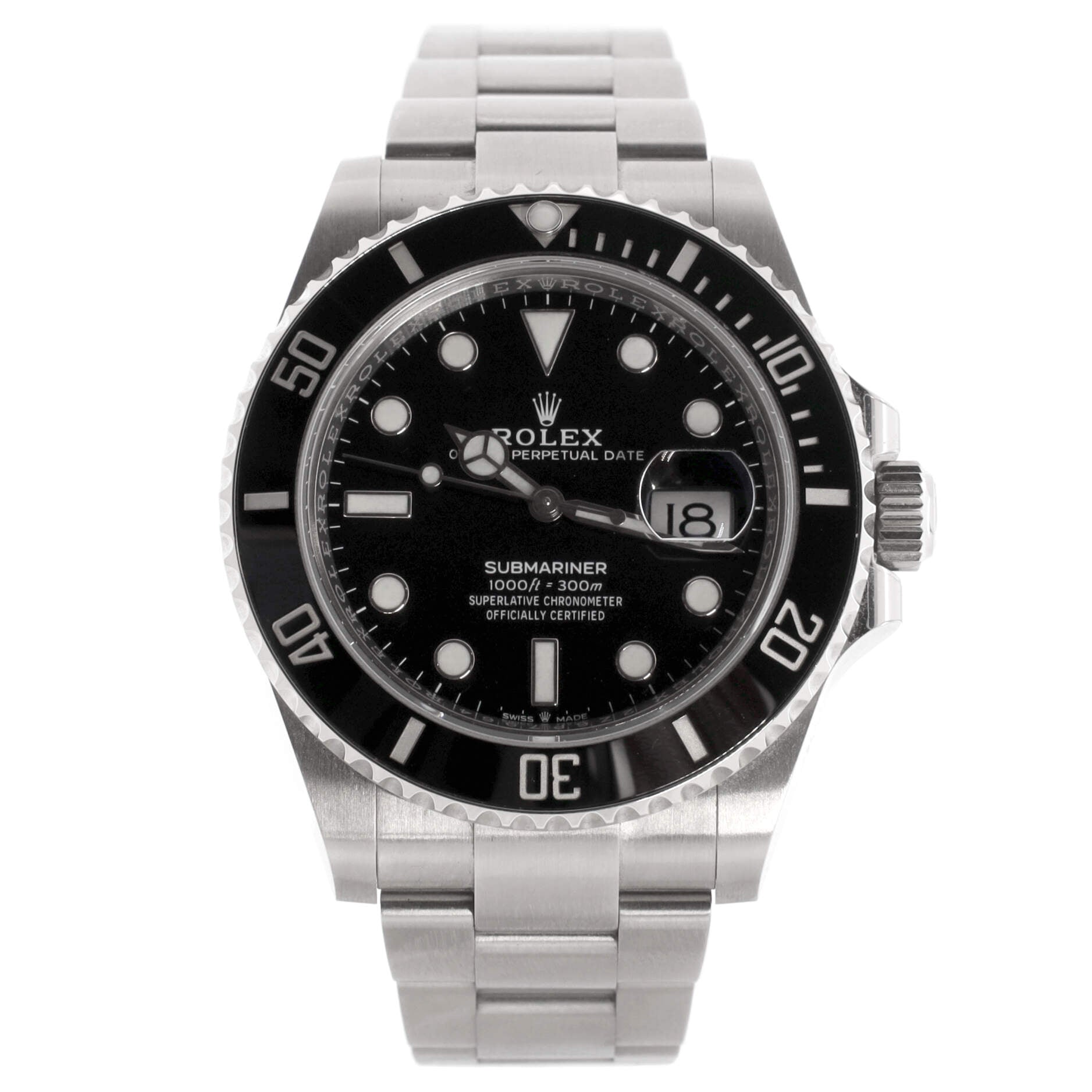 Oyster Perpetual Submariner Date Automatic Watch Stainless Steel and Cerachrom 41