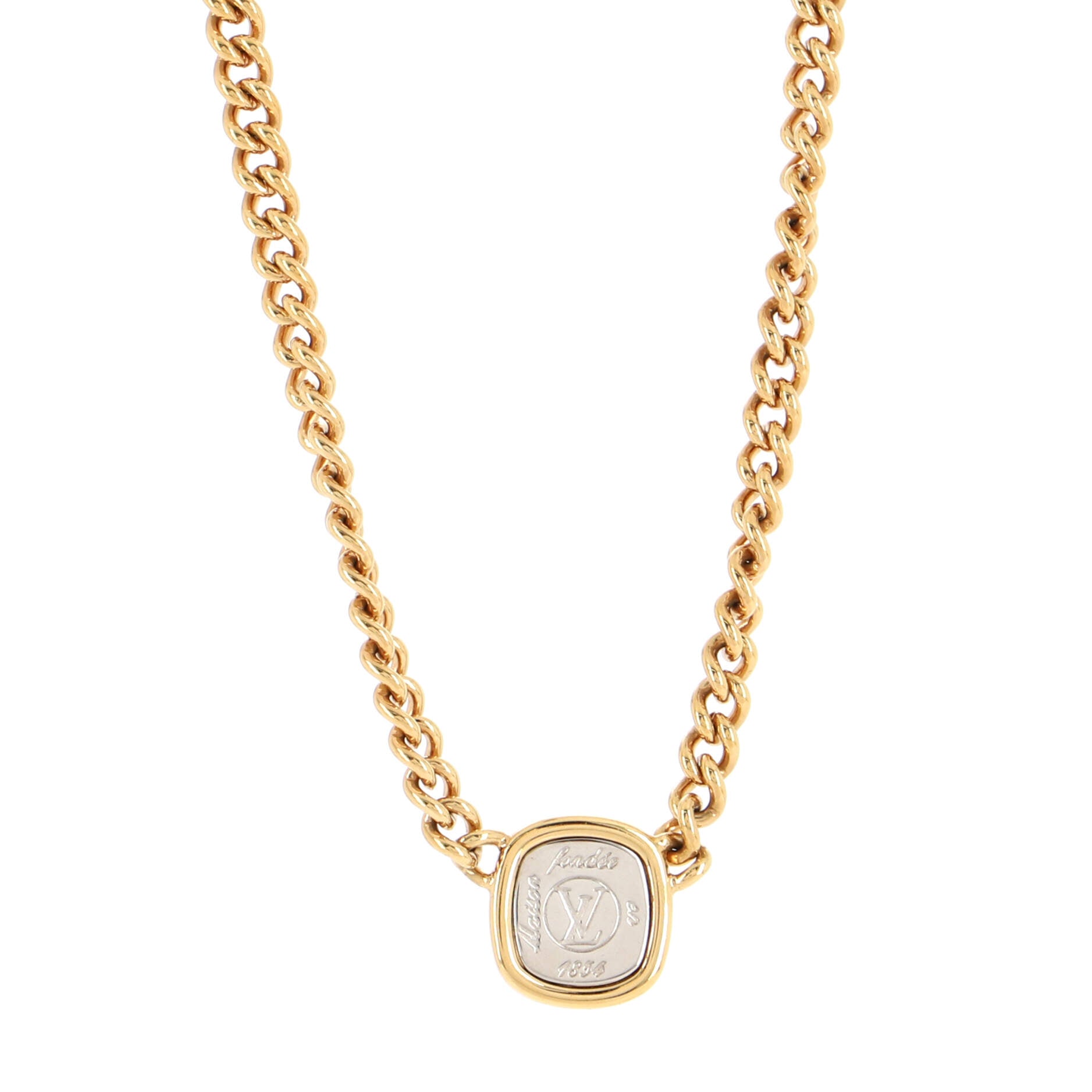 LV Maison Fondée en 1854 I.D. Necklace Metal