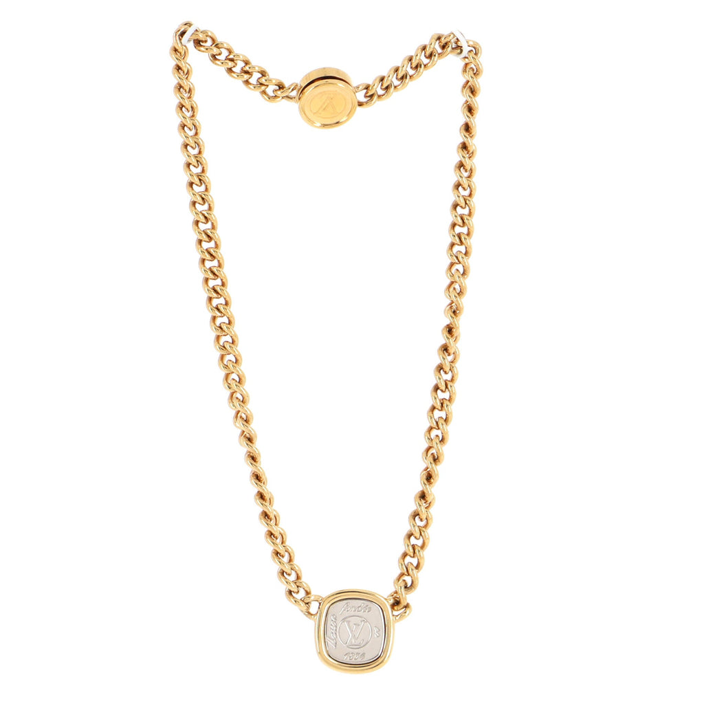 LV Maison Fondée en 1854 I.D. Necklace Metal