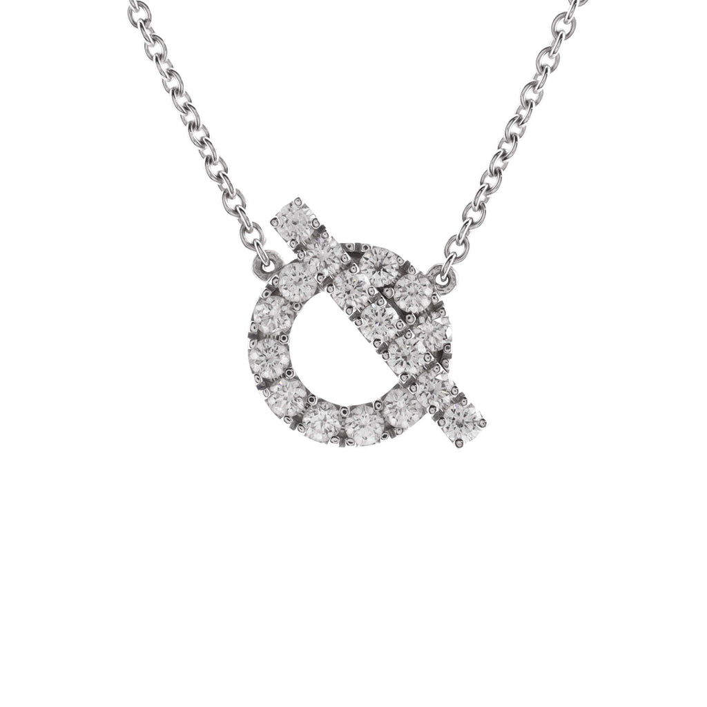 Finesse Pendant Necklace 18K White Gold and Diamonds