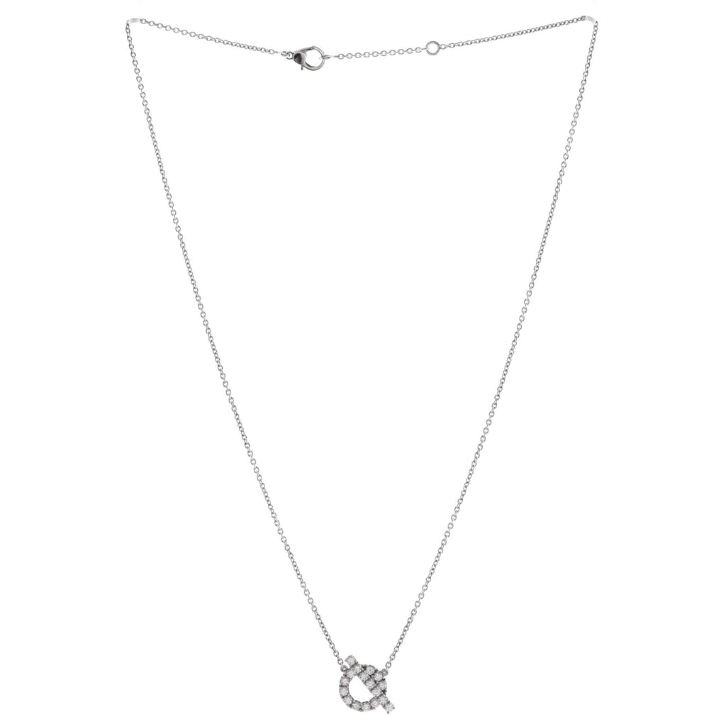 Finesse Pendant Necklace 18K White Gold and Diamonds