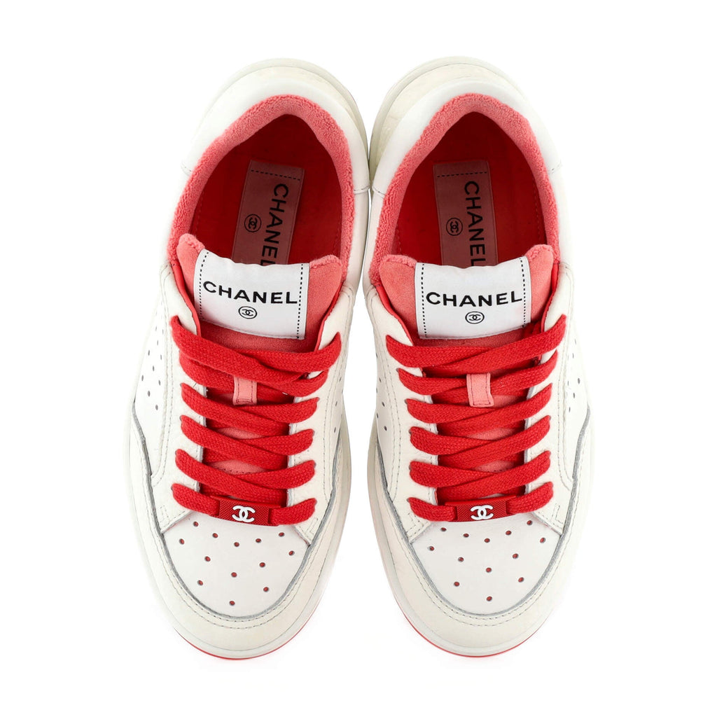 Women's Logo Low-Top Sneakers Leather