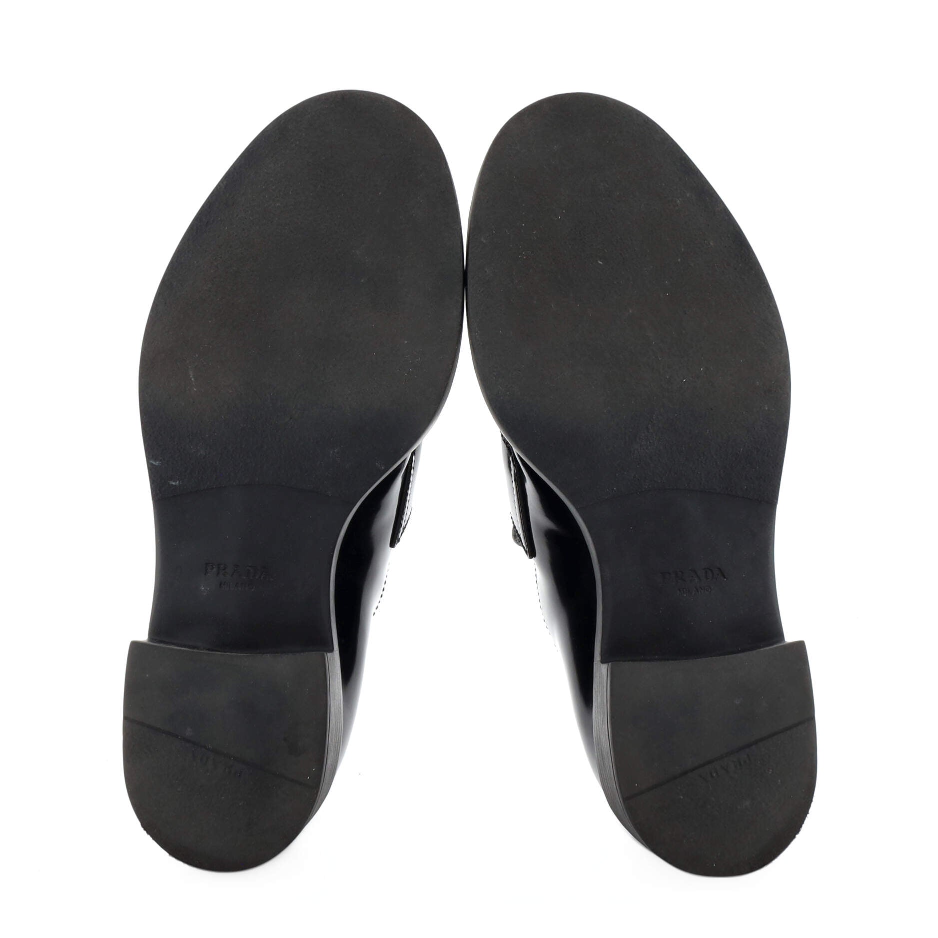 Women's Triangle Logo Loafers Spazzolato Leather