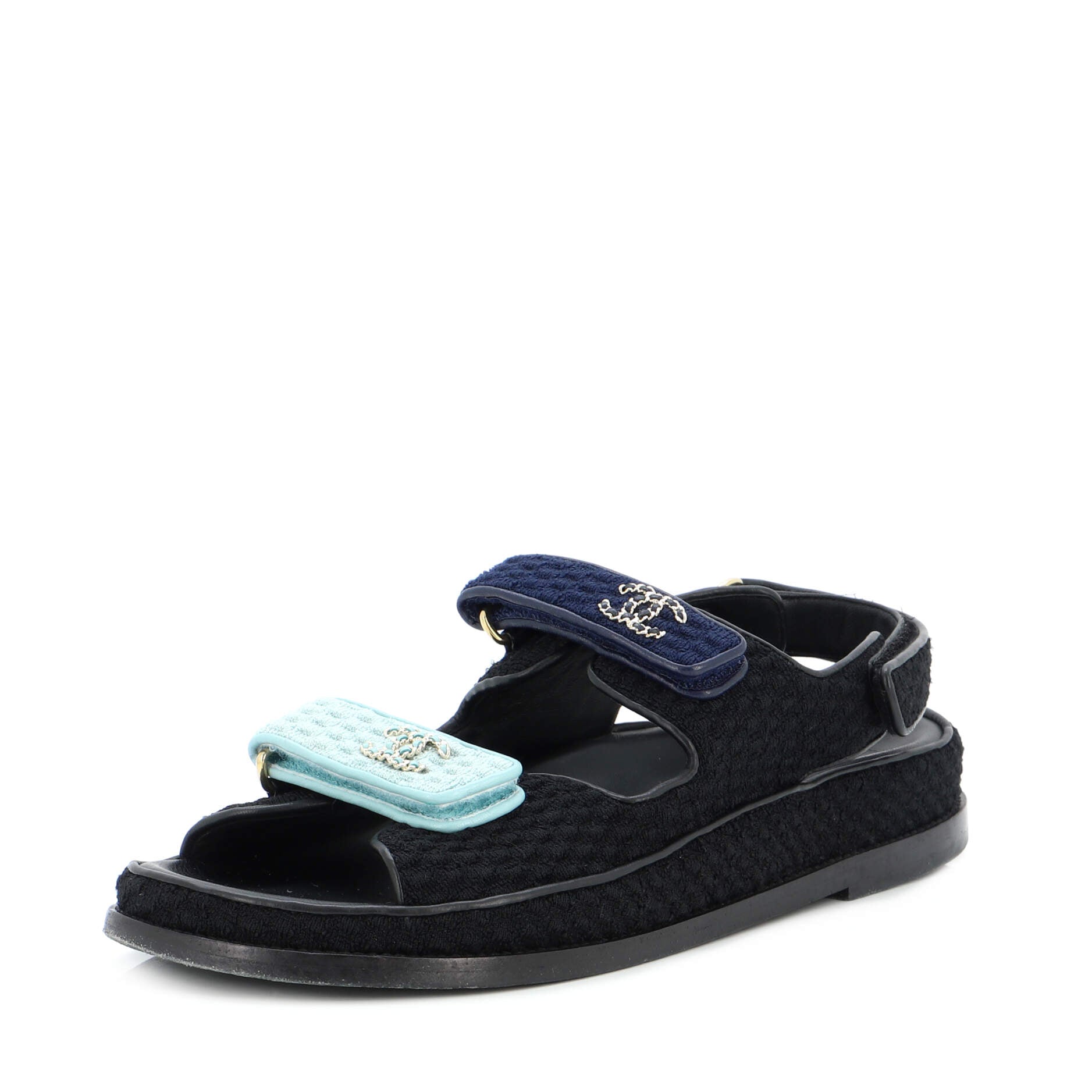 Women's Velcro Dad Sandals Knit Fabric