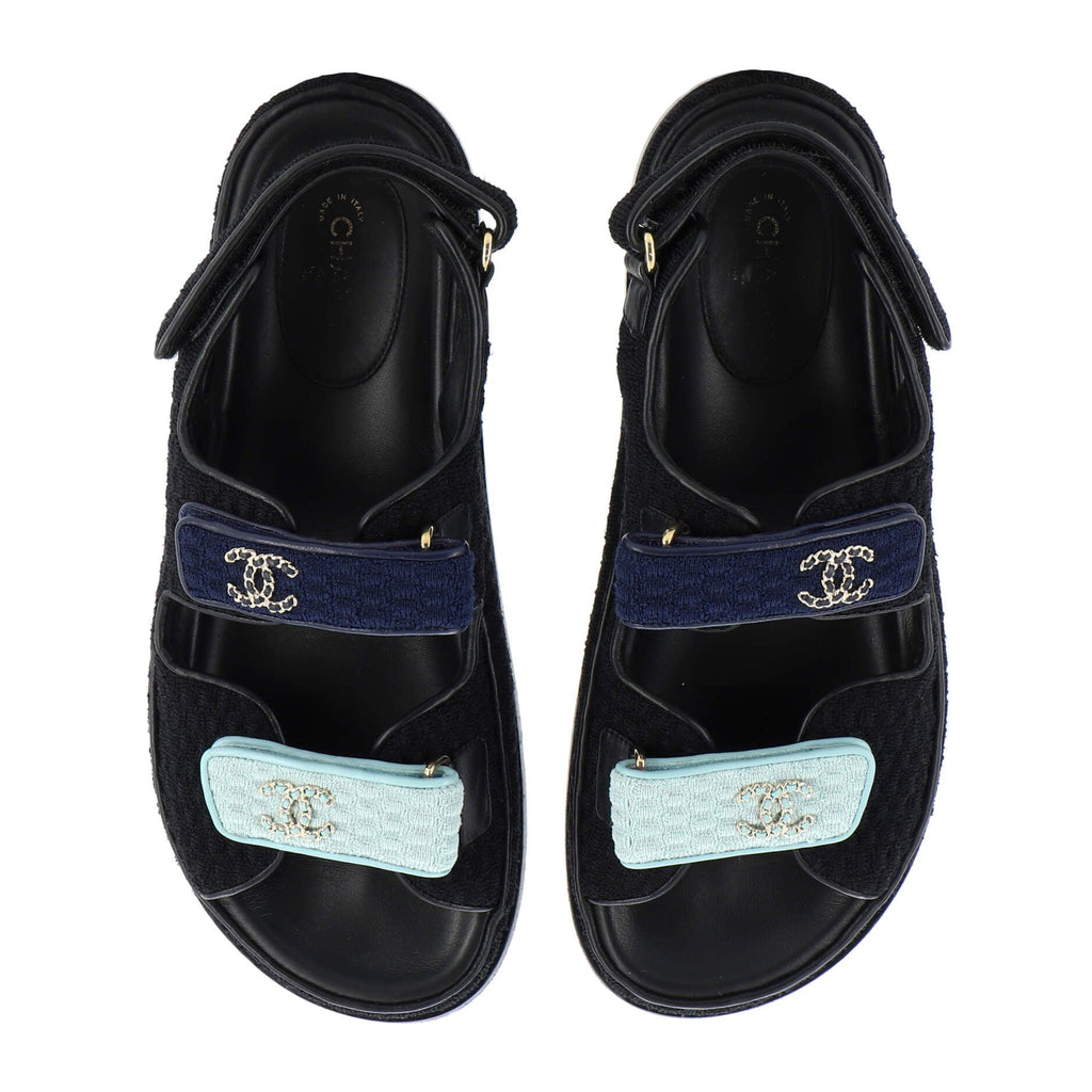 Women's Velcro Dad Sandals Knit Fabric