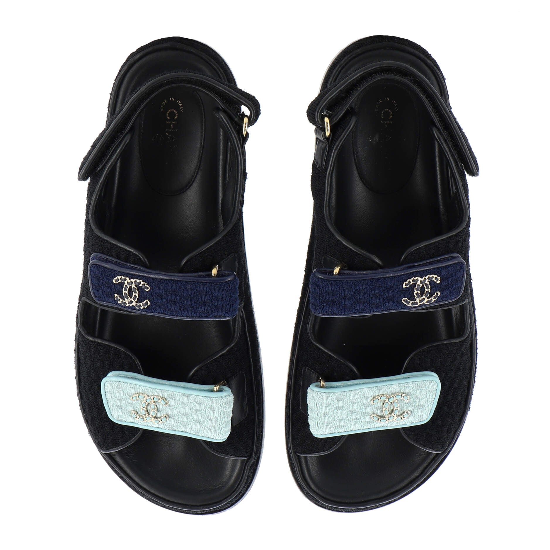 Women's Velcro Dad Sandals Knit Fabric