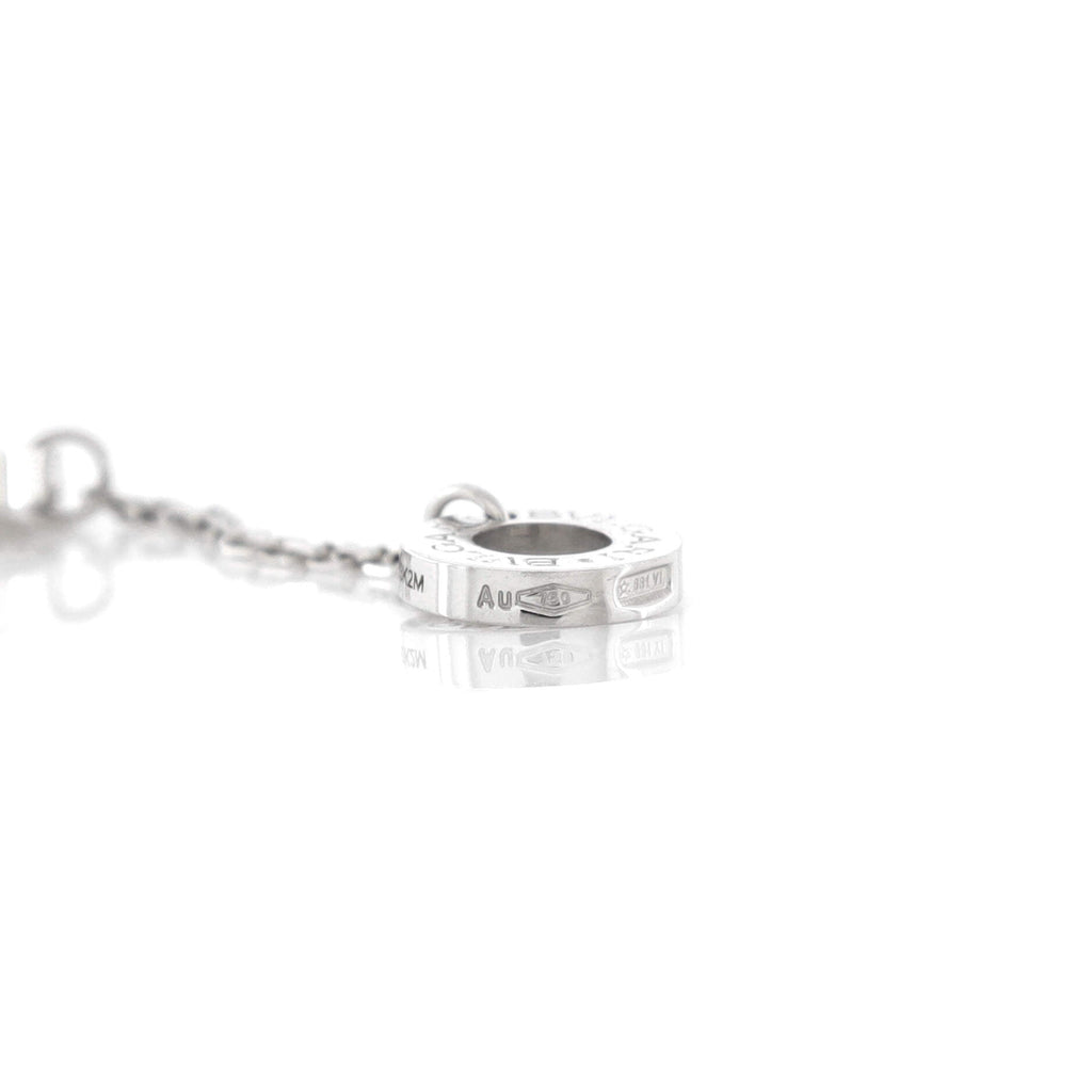 Incontro D'amore Slide Pendant Necklace 18K White Gold with Diamonds