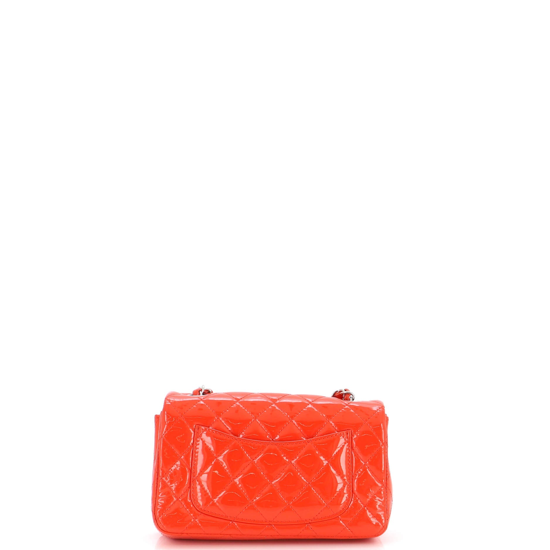 Classic Single Flap Bag Quilted Patent Mini