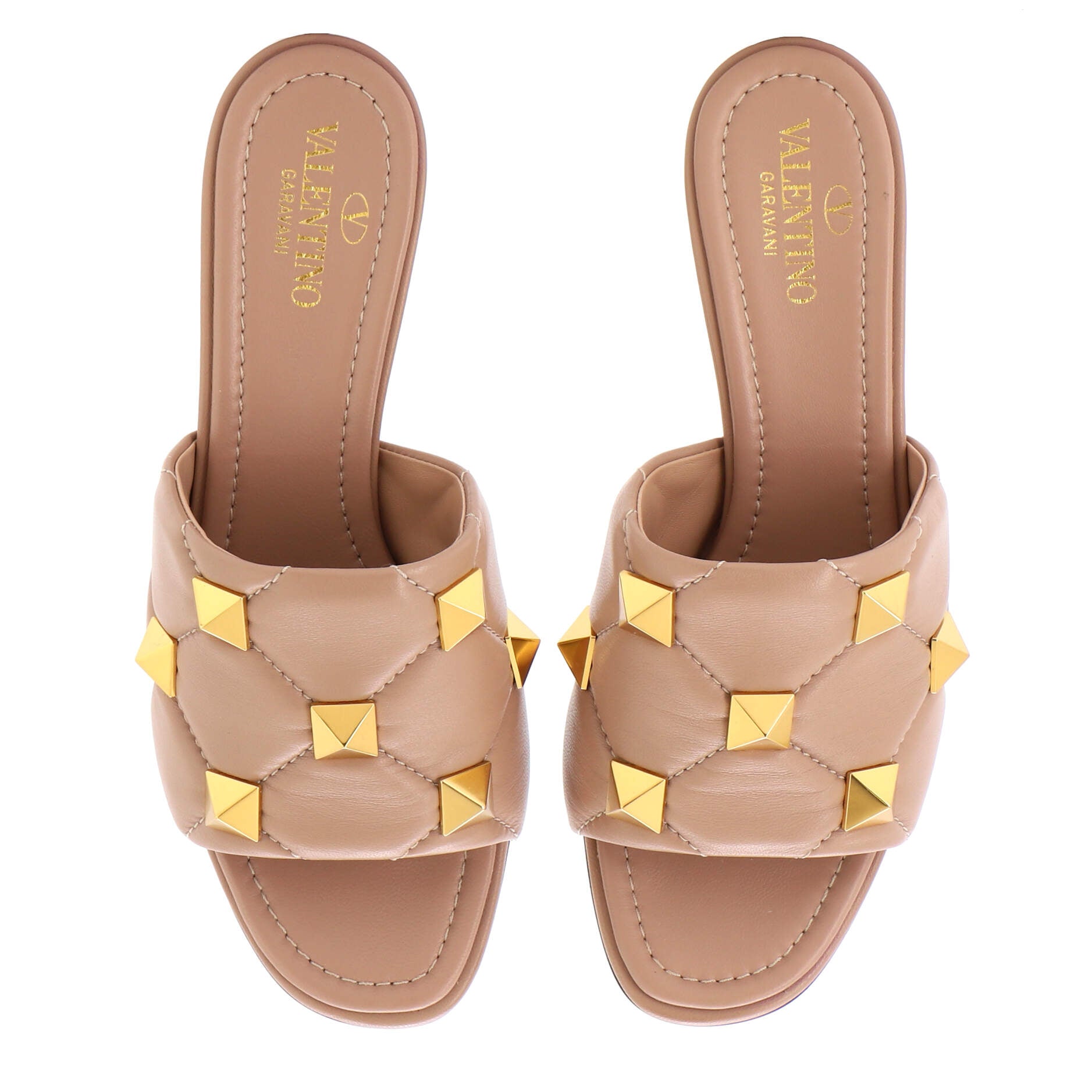 Women's Roman Stud Mules Leather