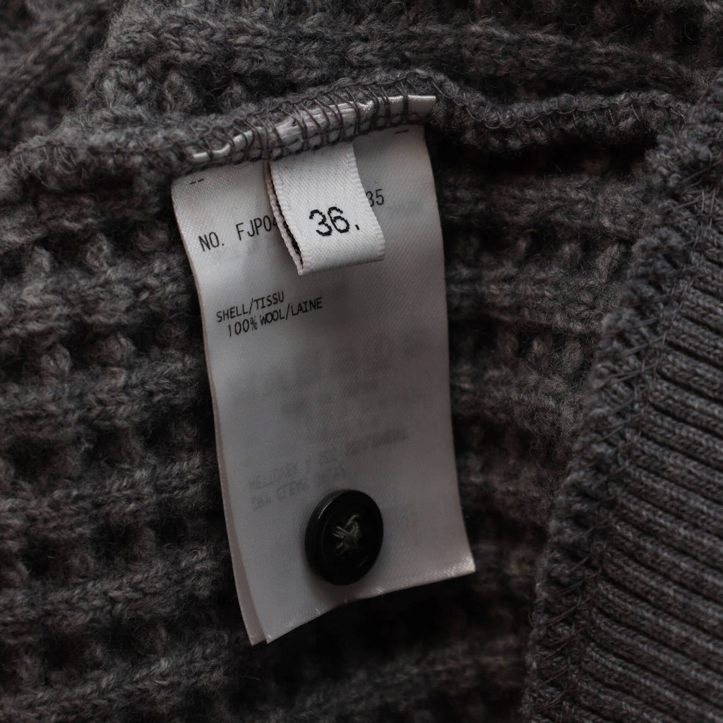 Women's Logo Patch Polo Sweater Wool