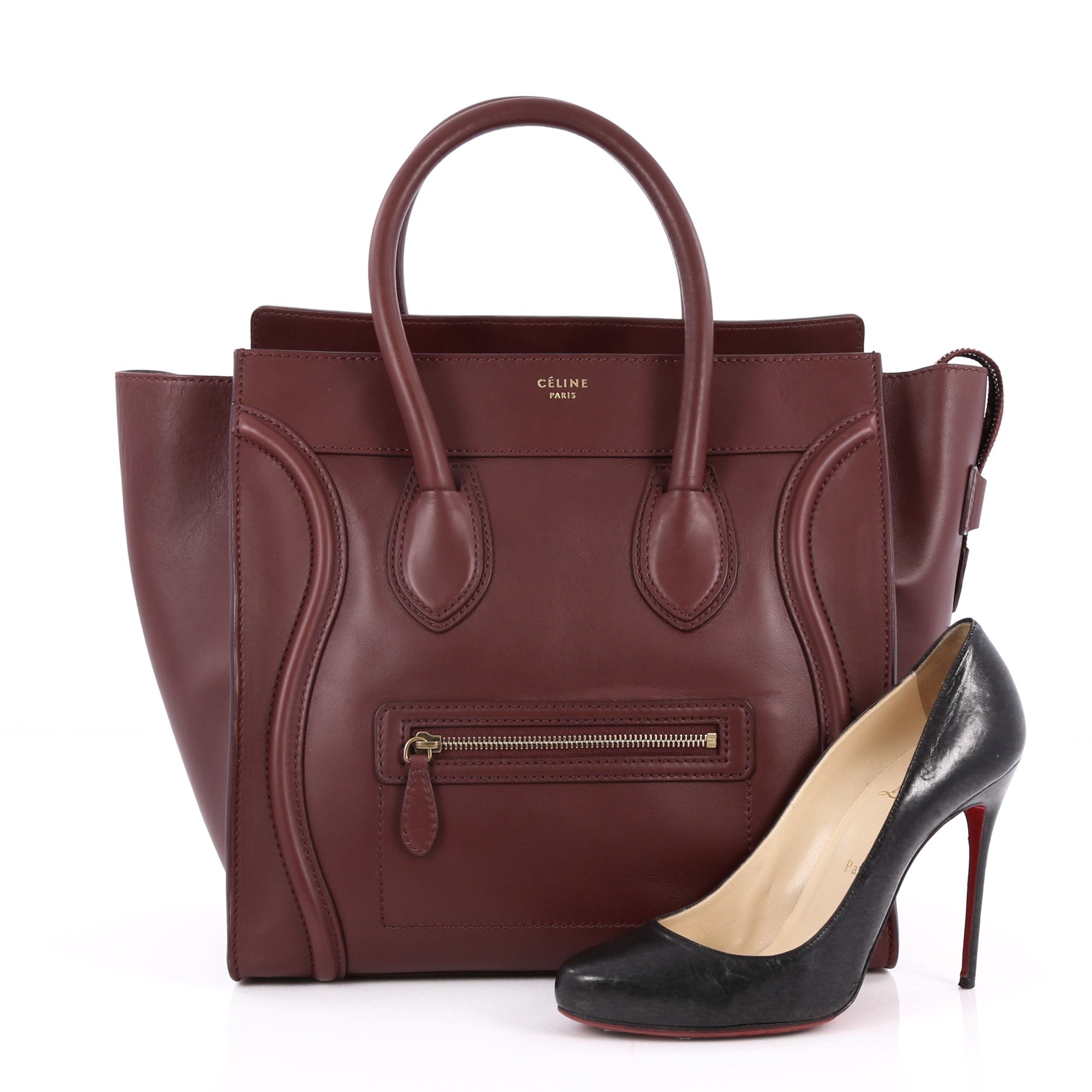 Luggage Handbag Smooth Leather Mini