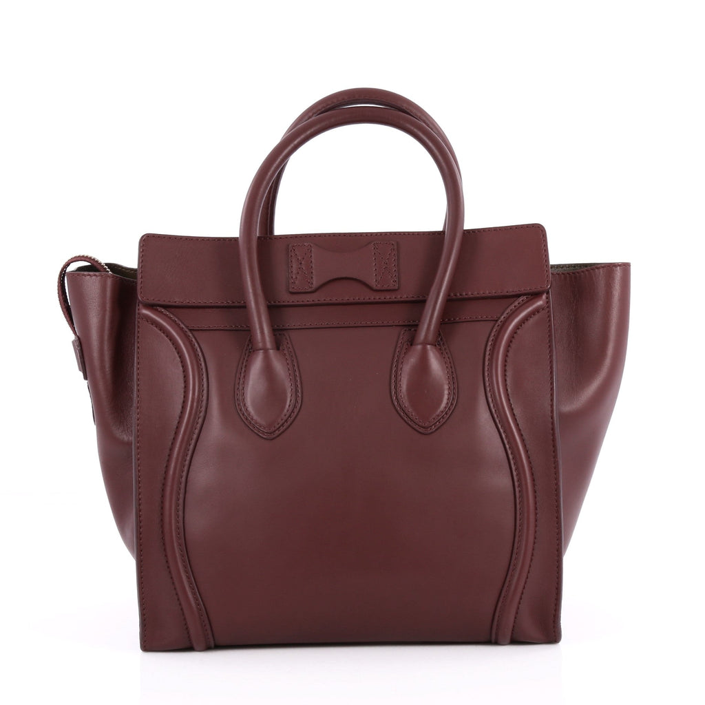 Luggage Handbag Smooth Leather Mini
