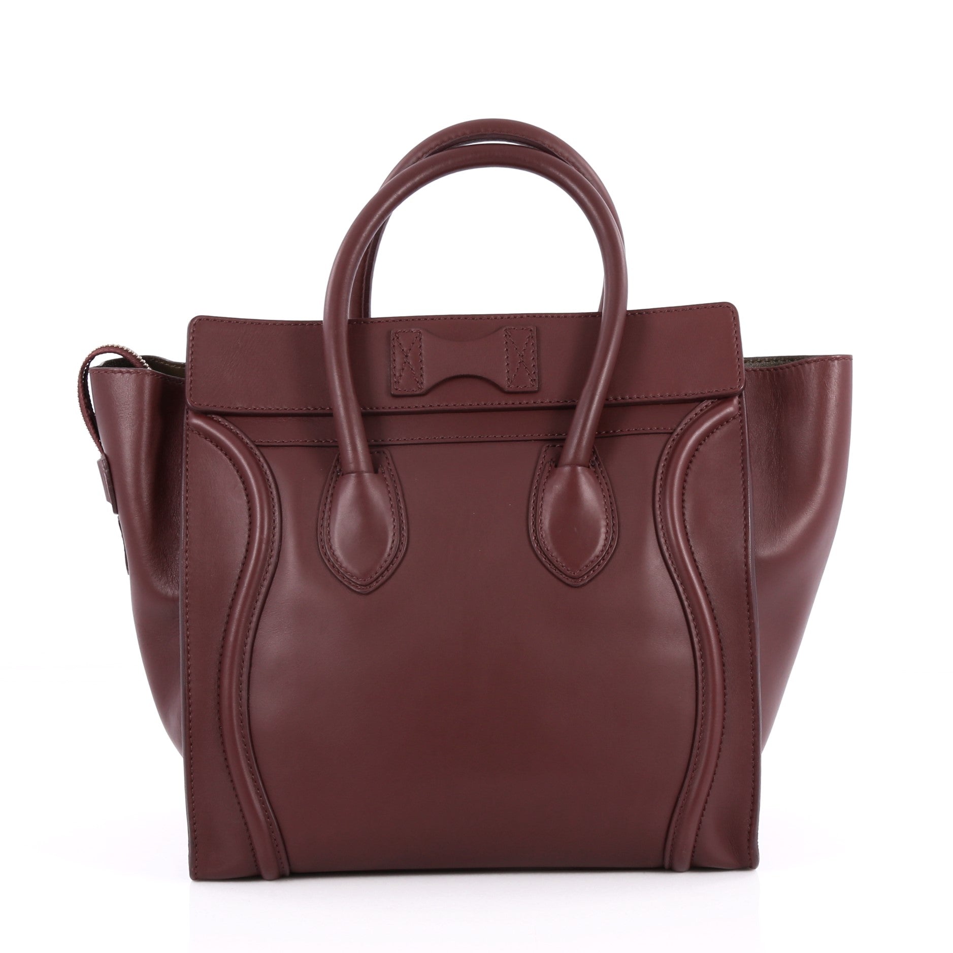 Luggage Handbag Smooth Leather Mini