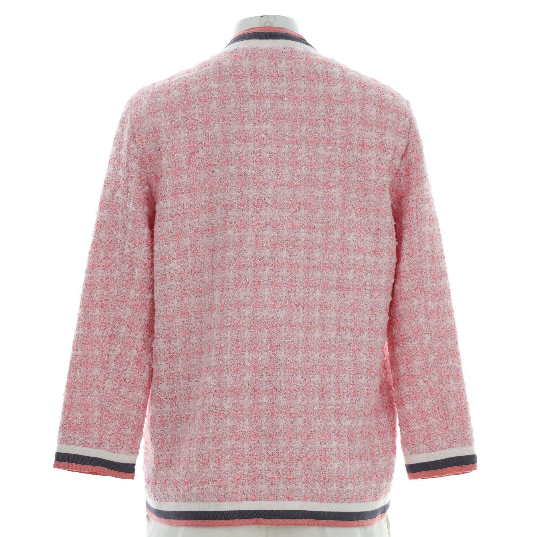 Women's Four Pocket Collarless Jacket Tweed