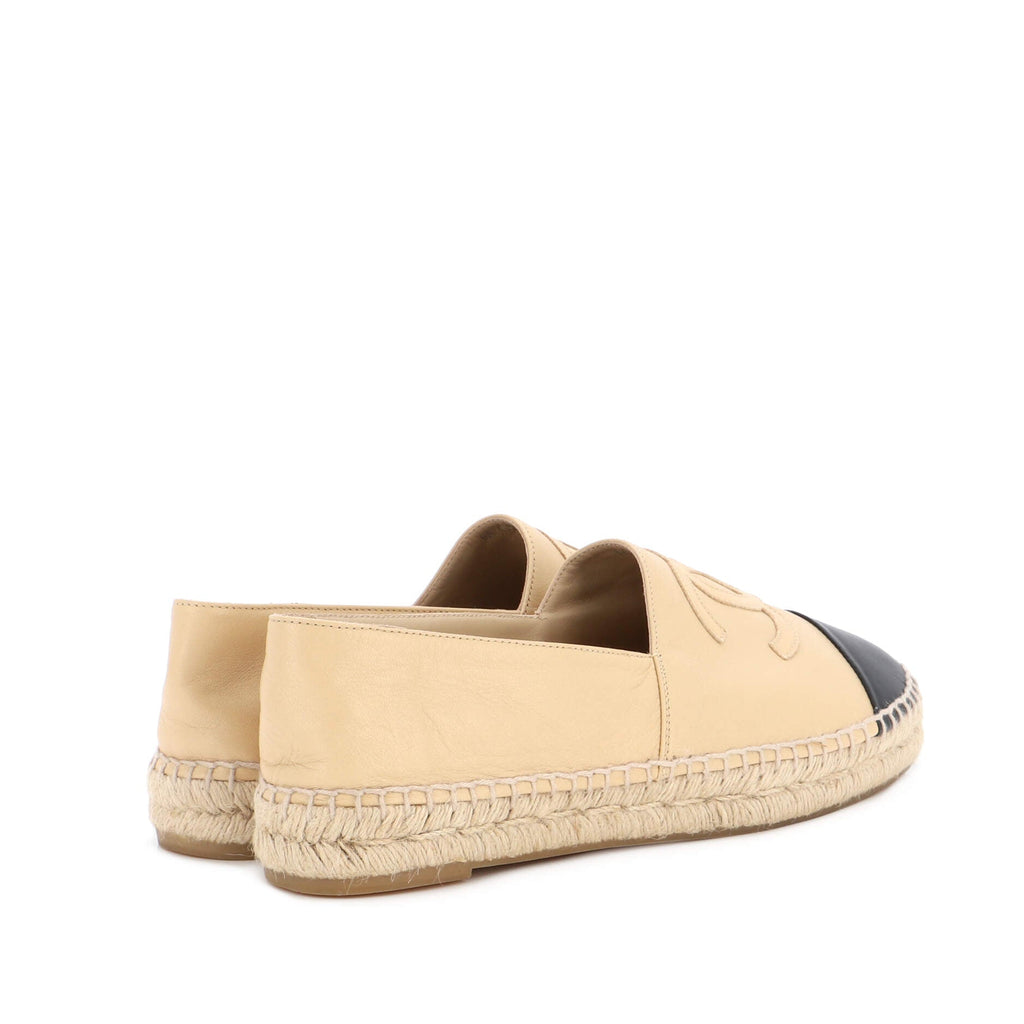 Women's CC Cap Toe Espadrilles Leather