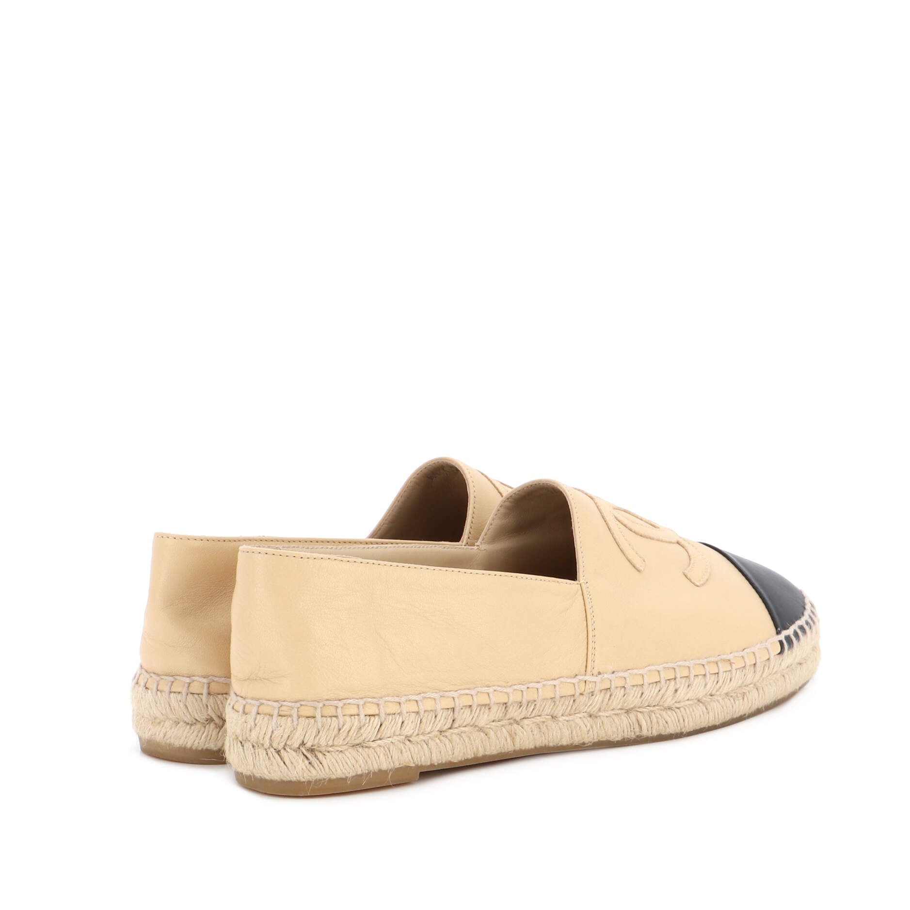 Women's CC Cap Toe Espadrilles Leather