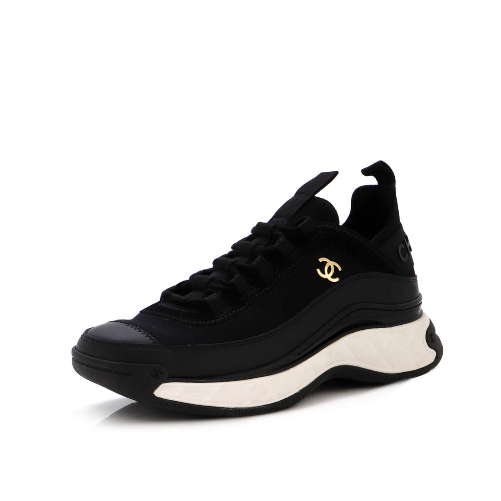 Women's CC Cap Toe Logo Sneakers Suede and Mixed Fibers