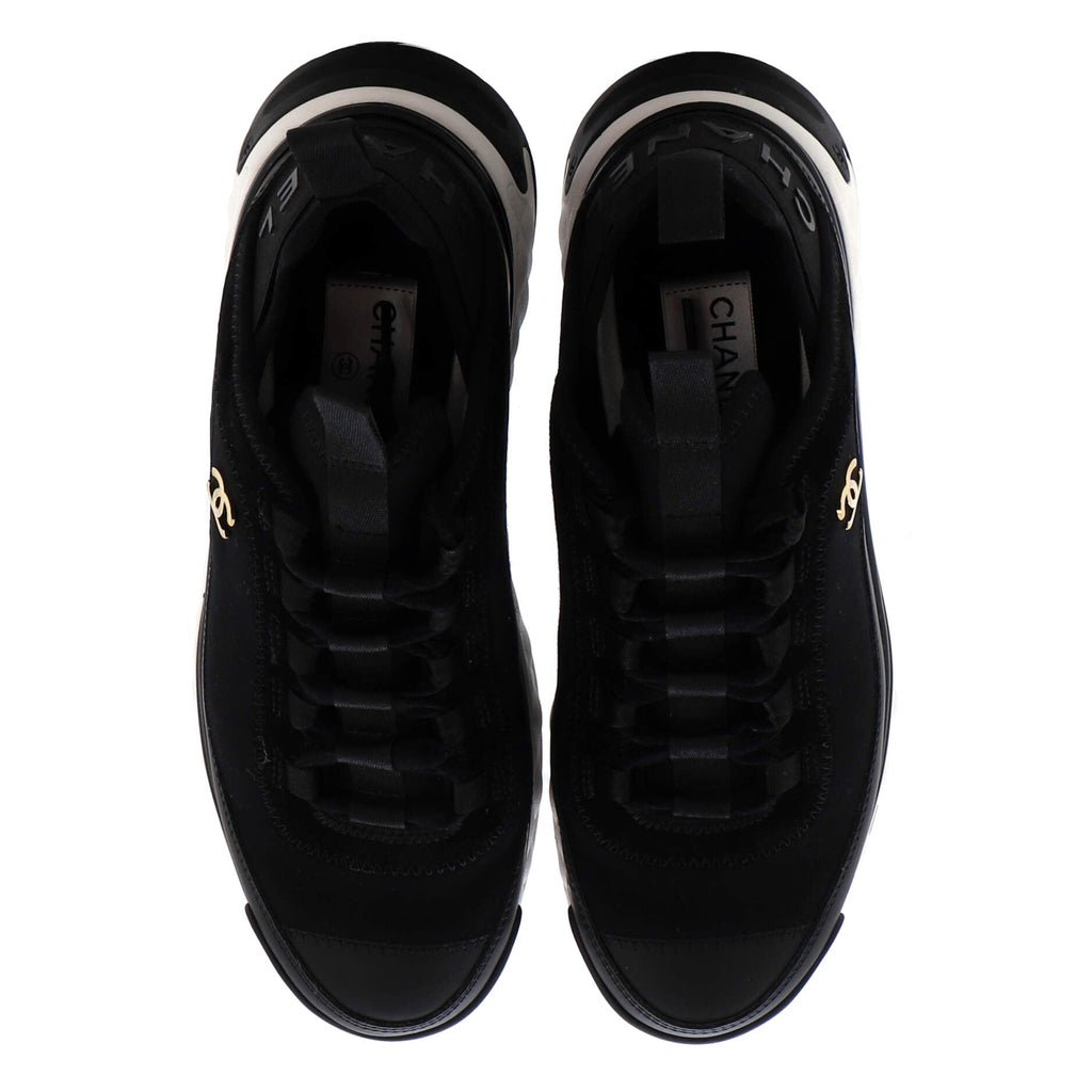 Women's CC Cap Toe Logo Sneakers Suede and Mixed Fibers