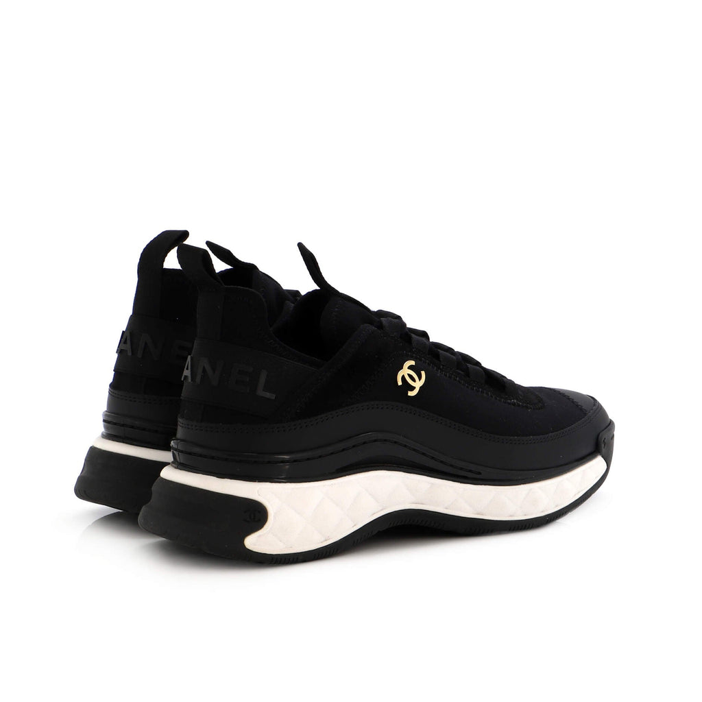 Women's CC Cap Toe Logo Sneakers Suede and Mixed Fibers