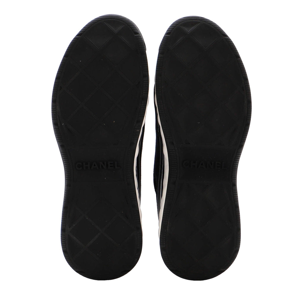 Women's CC Cap Toe Logo Sneakers Suede and Mixed Fibers