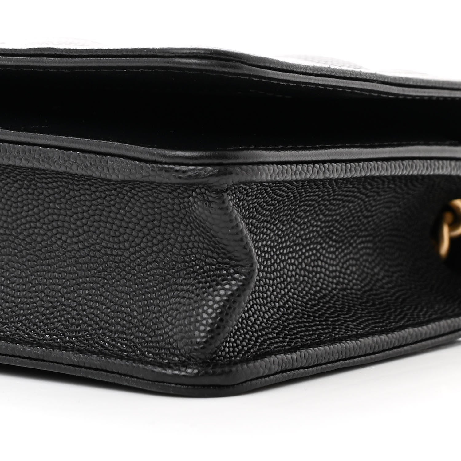 Caviar Quilted Boy Wallet On Chain WOC Black