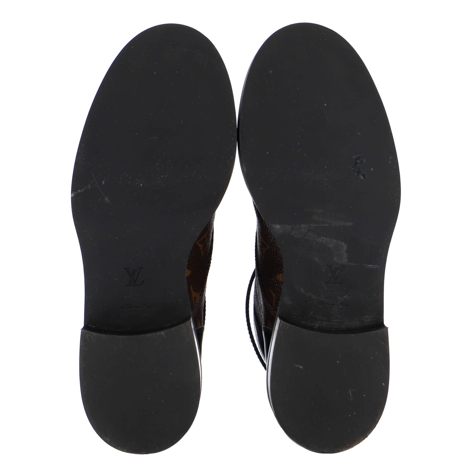 Women's Wonderland Flat Ranger Boots Monogram Canvas and Leather