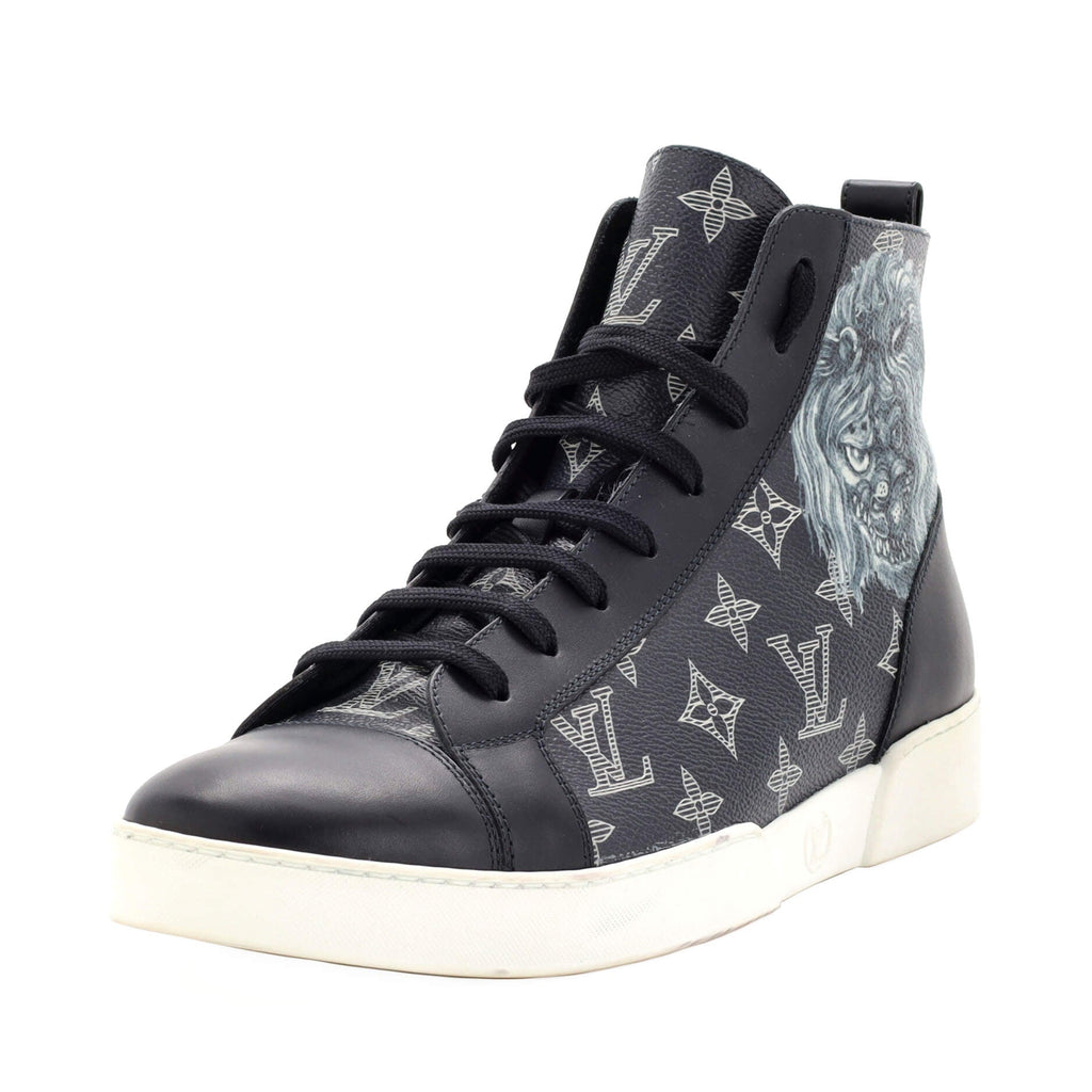 Men's High Top Sneakers Limited Edition Chapman Savane Monogram Canvas