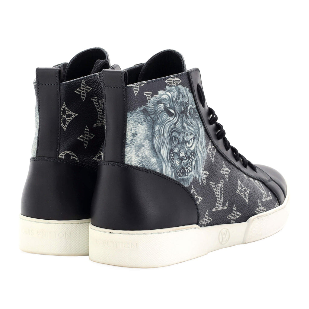 Men's High Top Sneakers Limited Edition Chapman Savane Monogram Canvas