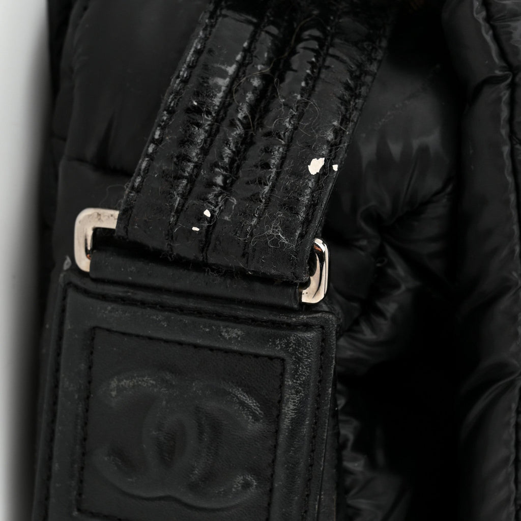 Nylon Coco Cocoon Messenger Bag Black