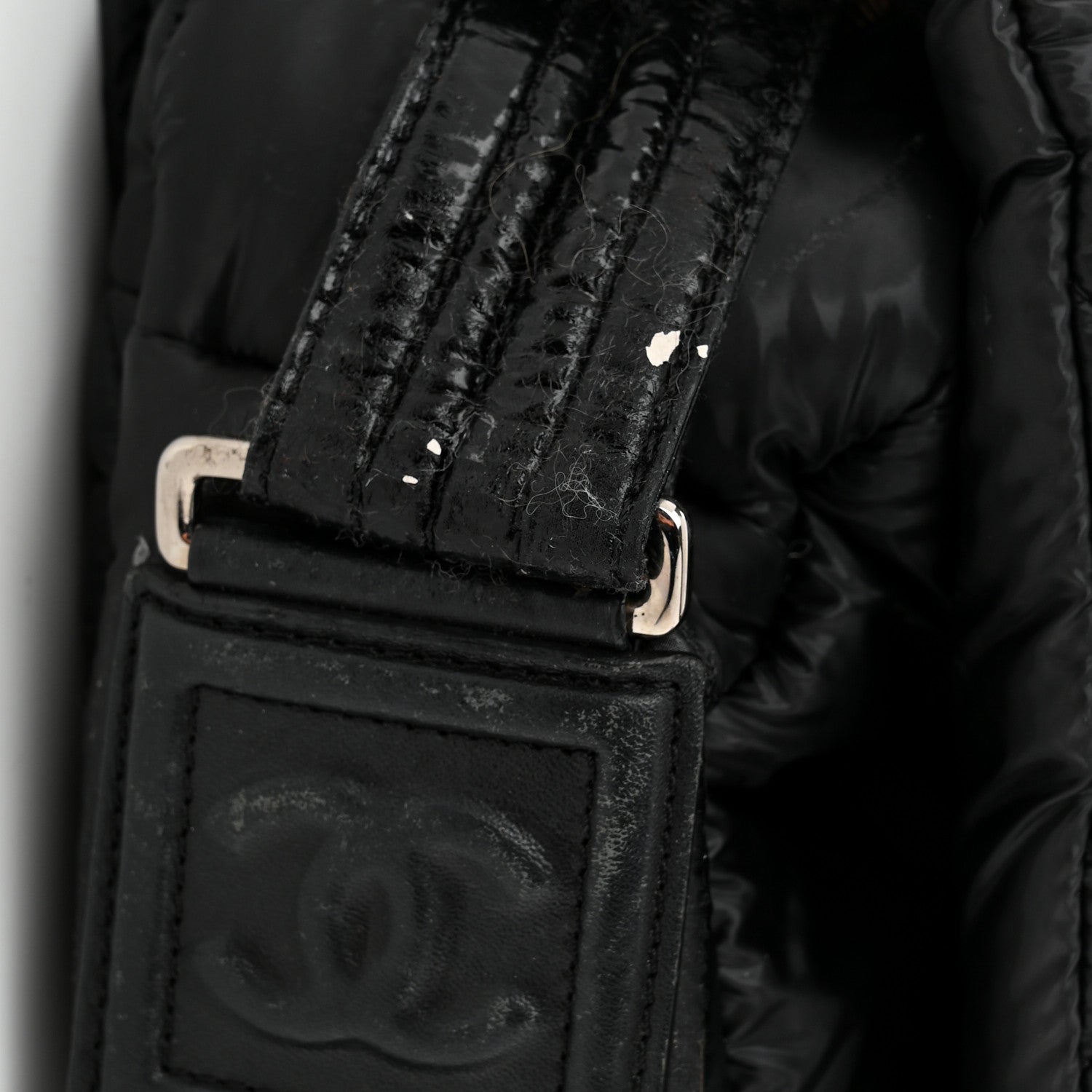 Nylon Coco Cocoon Messenger Bag Black