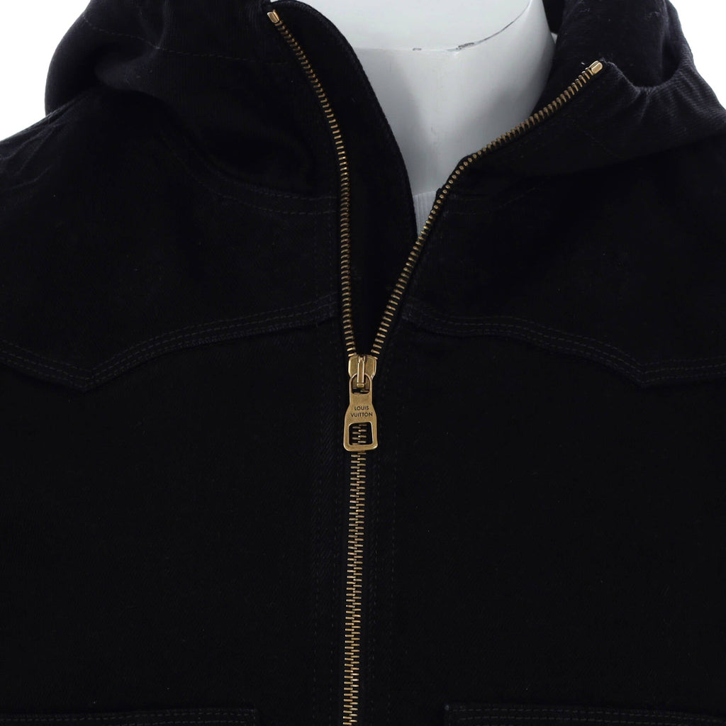Men's Workwear Hooded Jacket Monogram Denim