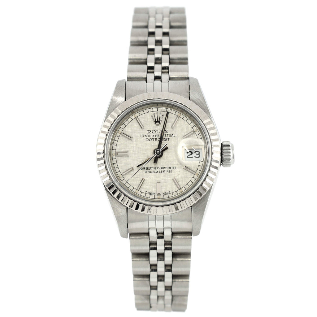Oyster Perpetual Datejust Automatic Watch Stainless Steel and White Gold 26