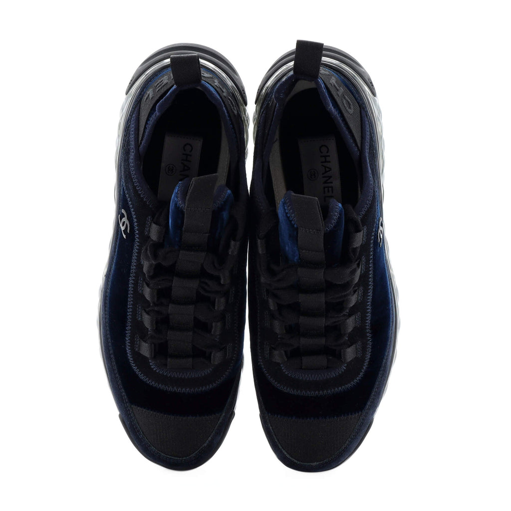 Women's CC Cap Toe Logo Sneakers Suede and Mixed Fibers