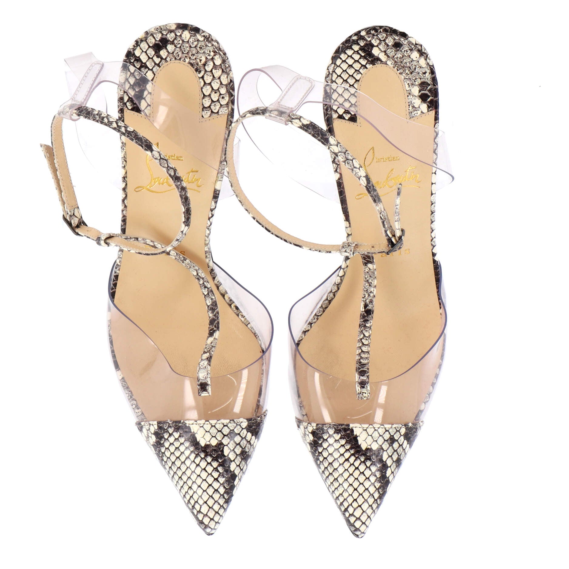 Women's Nosy Pumps PVC and Snakeskin 100