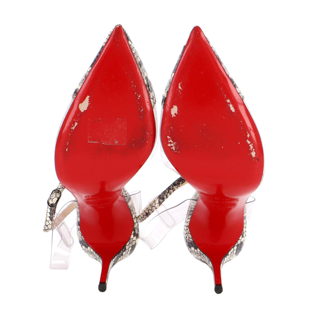 Women's Nosy Pumps PVC and Snakeskin 100