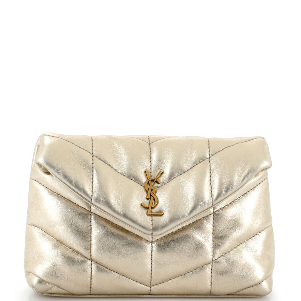 LouLou Puffer Clutch Leather Small