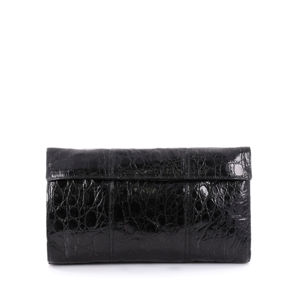Flap Clutch Crocodile Small